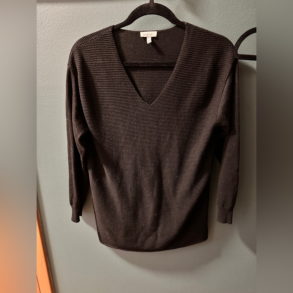 Ella Moss Black V-Neck Sweater